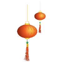 Decorative Lantern Chinese Year PNG File HD