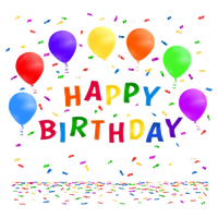 Confetti Photos Birthday Happy Free Download PNG HQ