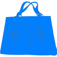 Blue Handbag Vector Free HD Image