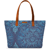 Blue Handbag Printed PNG Image High Quality
