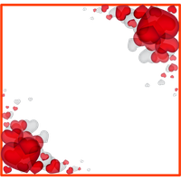Border Valentines Love Day Free Download PNG HD
