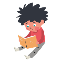 Boy Reading Book Sitting Download Free Image