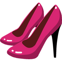 Pink High Heels Shoe PNG File HD