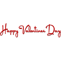 Text Valentines Day Red Free Transparent Image HD