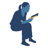 Woman Reading PNG Image High Quality