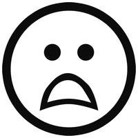Black Outline Emoji Free Transparent Image HQ
