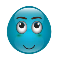 Blue Picture Emoji Free Clipart HQ