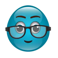 Blue Cute Emoji Download HD