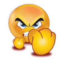 Gradient Angry Emoji Free Clipart HQ
