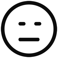 Whatsapp Black Outline Emoji PNG File HD