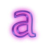 Alphabet Neon PNG Free Photo