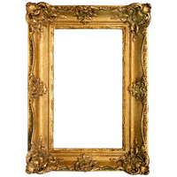 Antique Frame Pic Gold Free PNG HQ