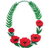 Oval Circle Flower Frame PNG File HD