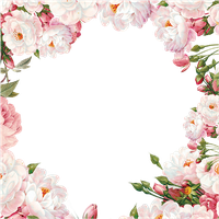 Frame Flowers Border Free PNG HQ