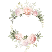 Frame Flowers Round PNG Free Photo
