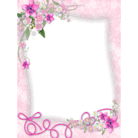 Vector Frame Flower Border PNG File HD