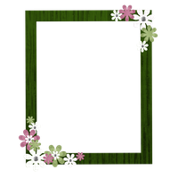Frame Square Border Flower Download HQ