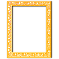Photos Frame Gold PNG Free Photo