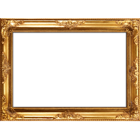 Golden Frame Rectangle PNG Free Photo