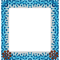 Photos Frame Square Teal Free Download PNG HD