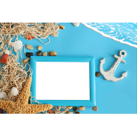 Frame Vector Teal PNG Free Photo