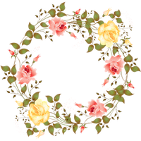 Floral Round Garland Free HQ Image