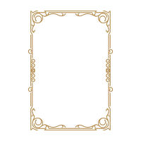 Decorative Frame Retro Gold PNG Image High Quality