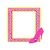 Pink Frame Square Pic Free PNG HQ
