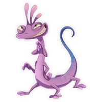 Purple Lizard Monsters Inc HD Image Free