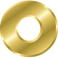 Alphabet Vector Gold PNG File HD