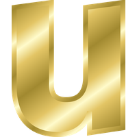 Alphabet Pic Gold PNG Image High Quality