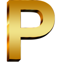 Alphabet Gold Free Download PNG HQ