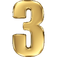Number Gold PNG Free Photo