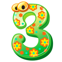 Cute Number Free Transparent Image HD