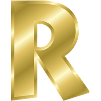 Alphabet Vector Gold PNG Free Photo