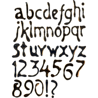 Alphabet Black PNG File HD