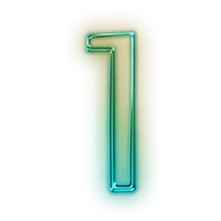 Photos Neon Number HD Image Free