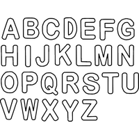 Alphabet Pic Black PNG Free Photo