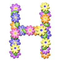 Alphabet Flower Free Download PNG HD