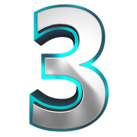 3 Number PNG Download Free