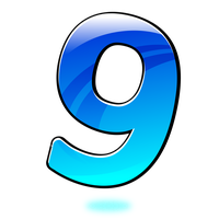 9 Number HQ Image Free