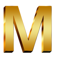 M Letter Free Clipart HD