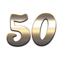 50 Number Free Download PNG HD