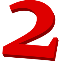 2 Number PNG Image High Quality