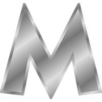 Pic M Letter Free Download PNG HQ