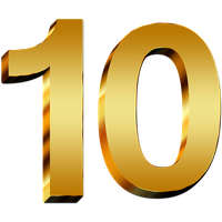 10 Number PNG File HD