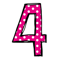 4 Number Free Clipart HQ