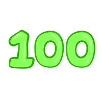 100 Number Free Download PNG HQ