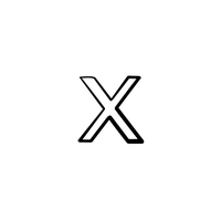X Letter PNG File HD
