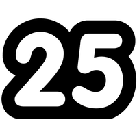 25 Number PNG Free Photo
